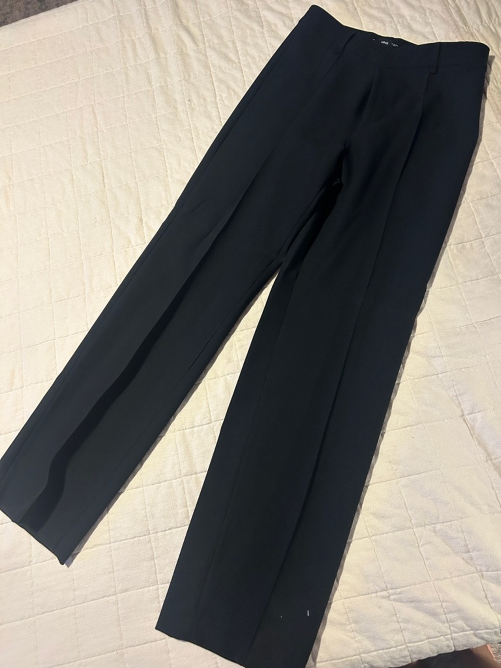 Mango Black Women's Straight-Leg Dress Pants